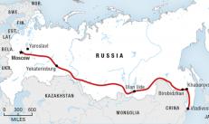 El ferrocarril más largo del mundo.